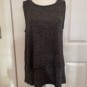 APT 9 sleeveless gray top size medium